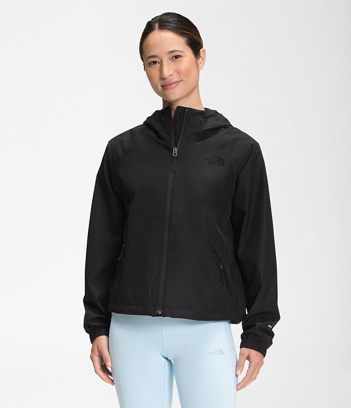 The North Face Womens Rain Jacket Voyage Short 751MFZYST - Black